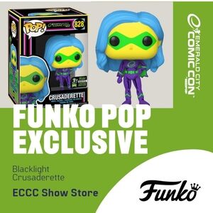 Vaulted Funko Pop! ECCC '23 Exclusive #828 Blacklight Crusaderette   LE 3000